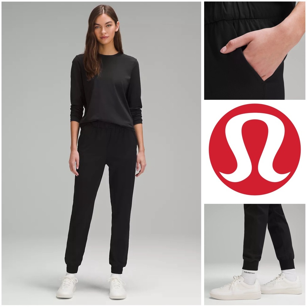 Lululemon Women’s 6 Stretch High-Rise Black Jogger Pants